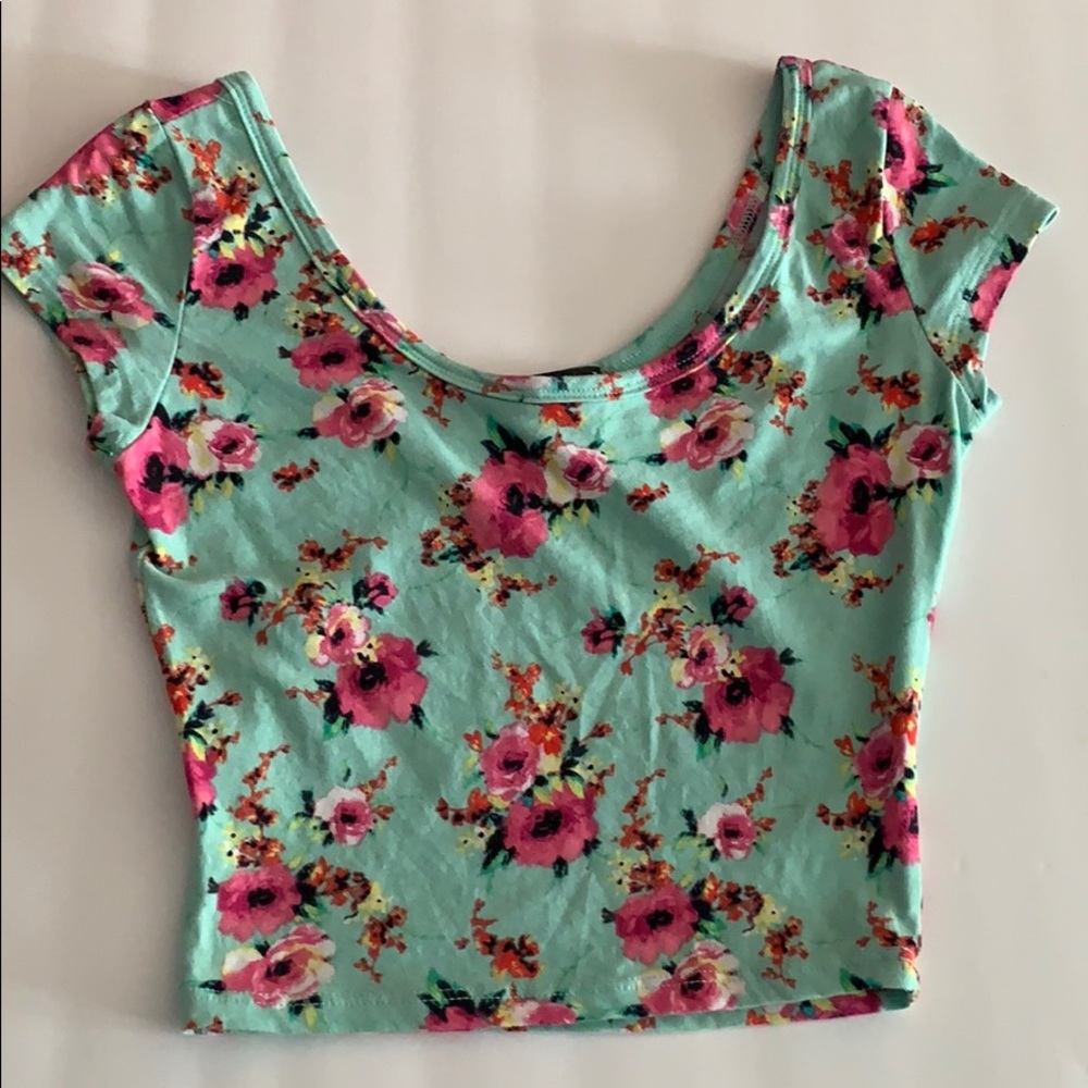 Wet Seal Floral Crop Top